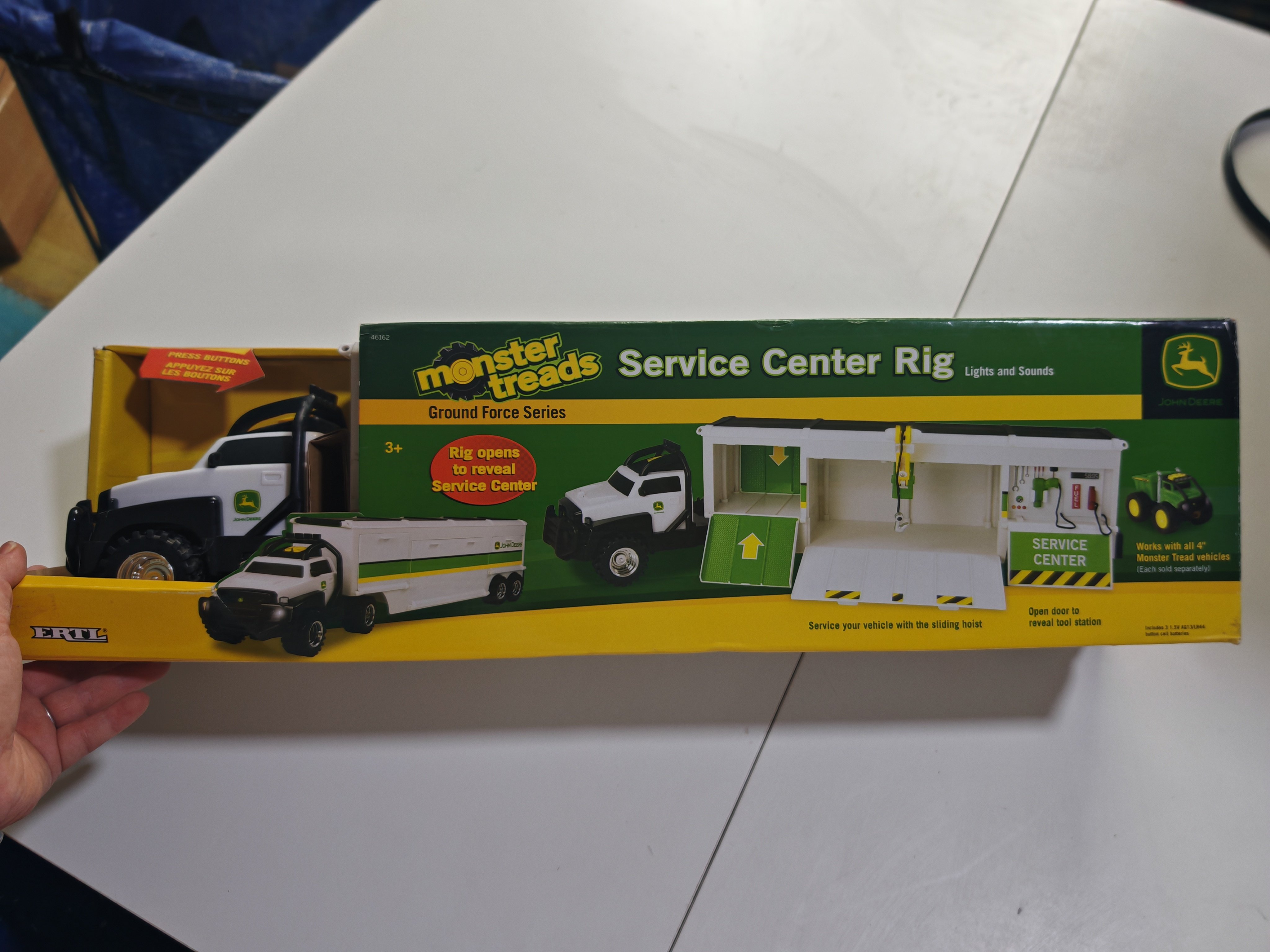 约翰迪尔货柜车库模型玩具儿童玩具美国安徒ERTL车库不含其他车