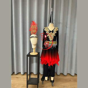 古丽米娜新疆舞舞蹈服装服饰演出服表演服艺考维族组合铃铛舞定制