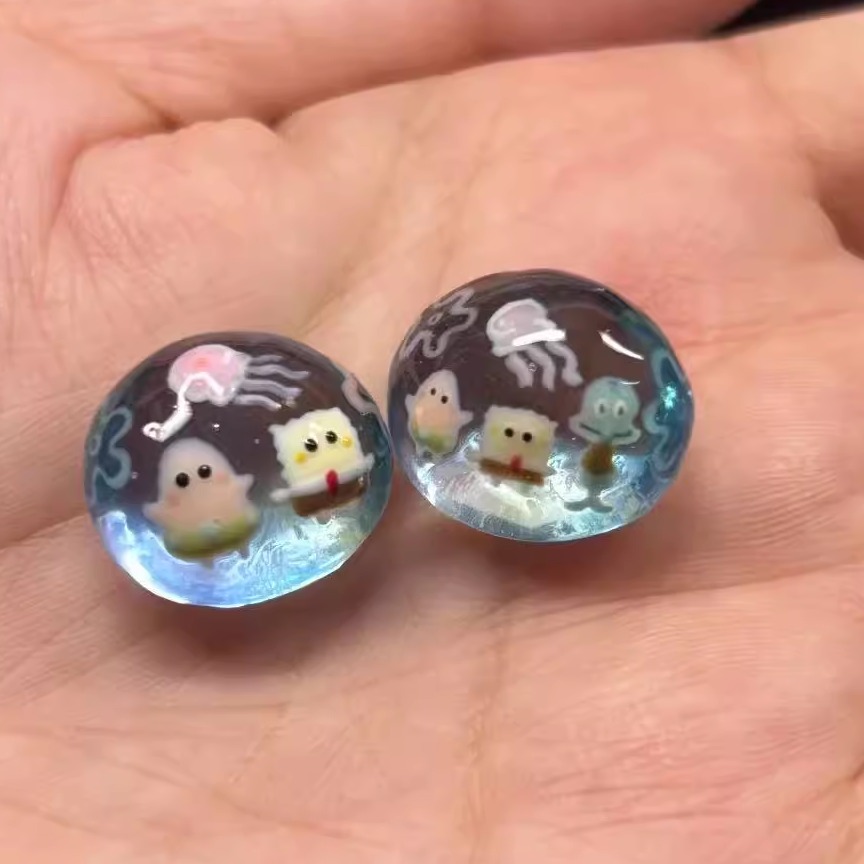 小红书同款海绵宝宝挂件可爱派大星海洋系列周边挂件石头玩具礼物