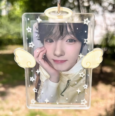星星翅膀亚克力卡套小卡透明收纳
