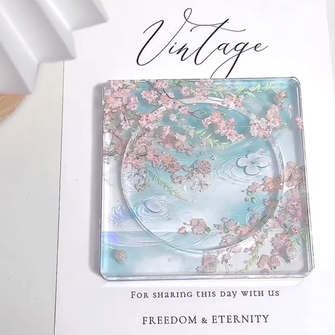 小红书同款旧园春意亚克力吧唧砖