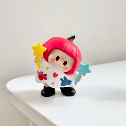 新款yoyo右右酱歪头系列摆件可爱