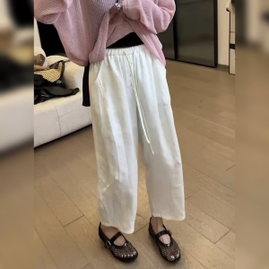 欧货高级感亚麻休闲裤夏薄款