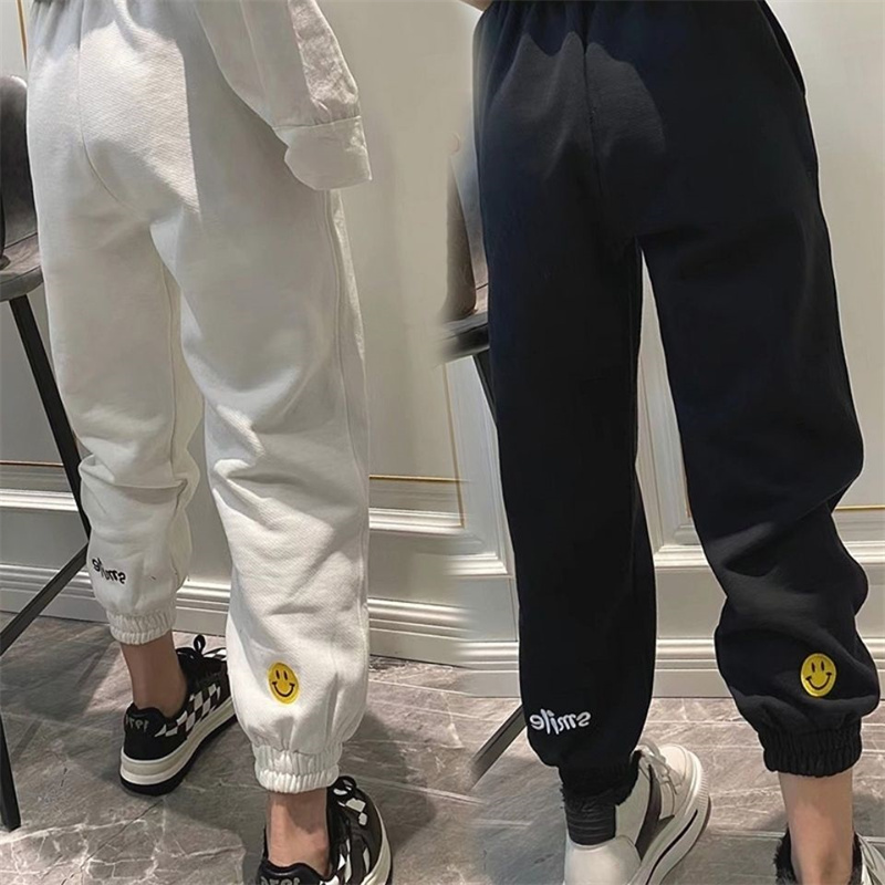 欧货笑脸卫裤运动时尚休闲裤
