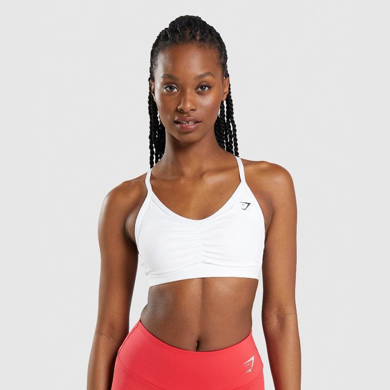 英国GYMSHARK背心式瑜伽健身文胸防震运动内衣RUCHED SPORTS BRA