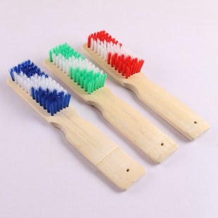 鞋刷子长柄竹木柄硬毛鞋刷满包邮日用百货两元店家居刷子长把鞋刷