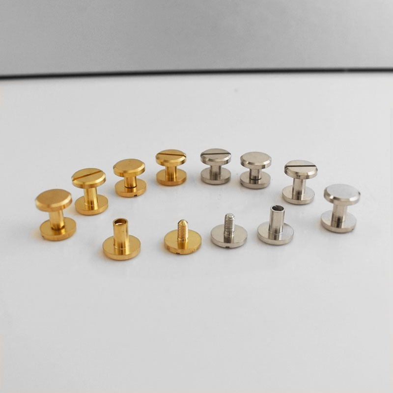 黄铜纯铜子母对接螺丝腰带修理