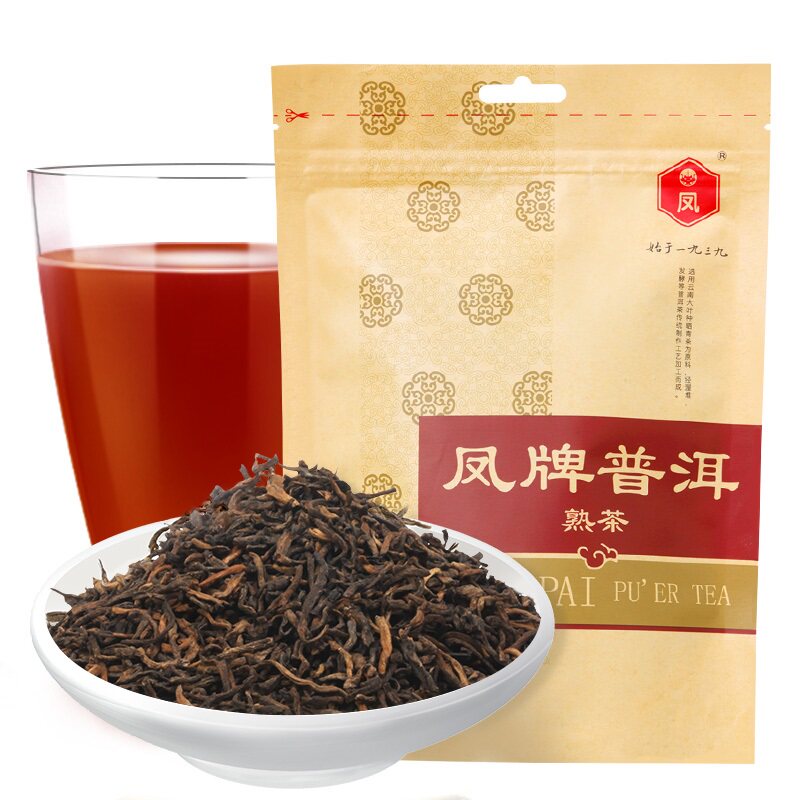 袋装普洱茶熟茶凤牌云南凤庆茶叶