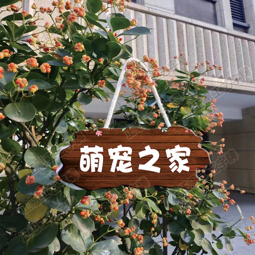 定制狗狗用品猫猫宠物狗窝挂饰挂牌创意可爱狗犬舍装饰门牌标识牌