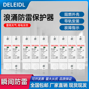 二级8/20μs40KA浪涌保护器 SPD电涌保护器防雷器避雷器家用模块