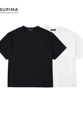 PURE2 SUPIMA BOXY TEE 进口高支长绒匹马棉圆领短袖T恤