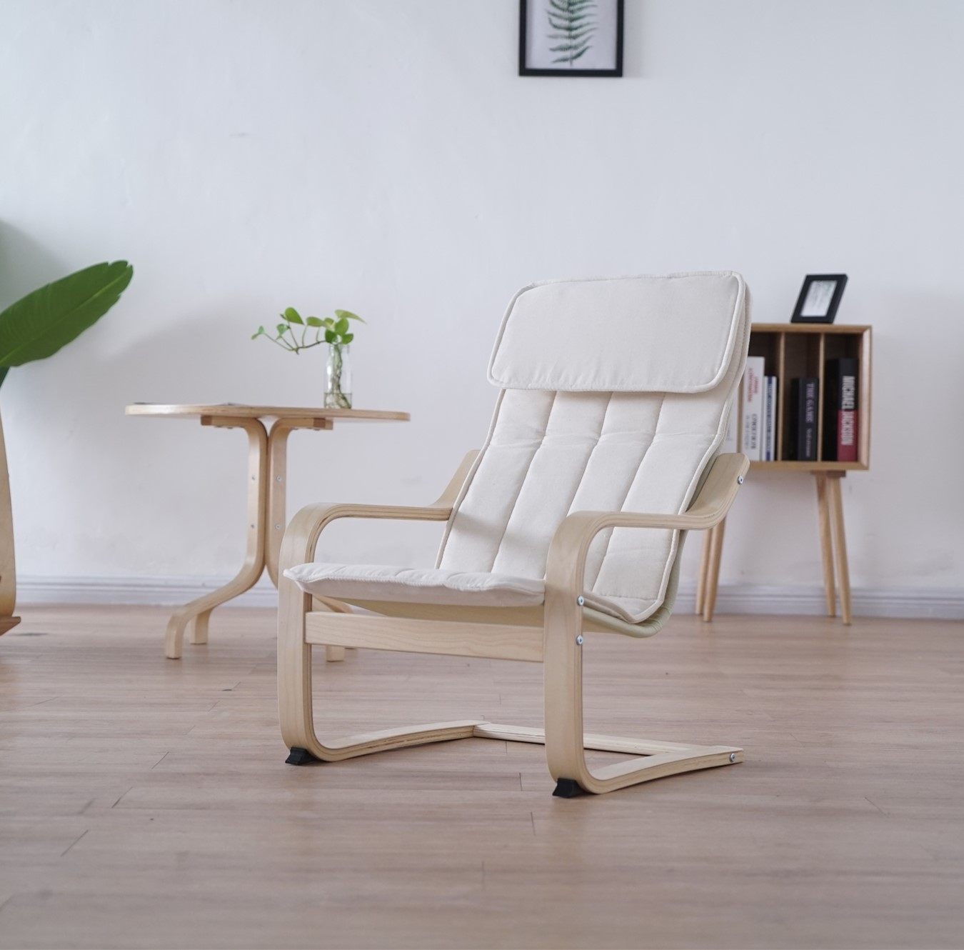 波昂书房简约现代休闲椅扶手椅北欧风格波昂木椅小孩桦儿童阅读椅