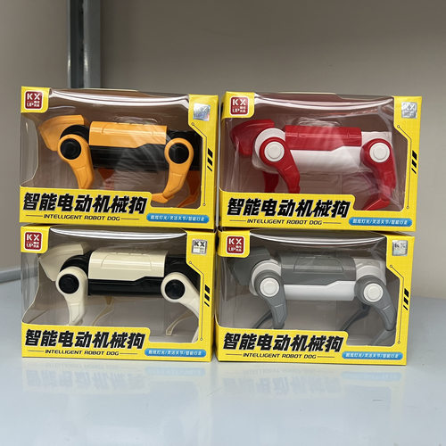 酷炫智能电动灯光仿真AI机械狗