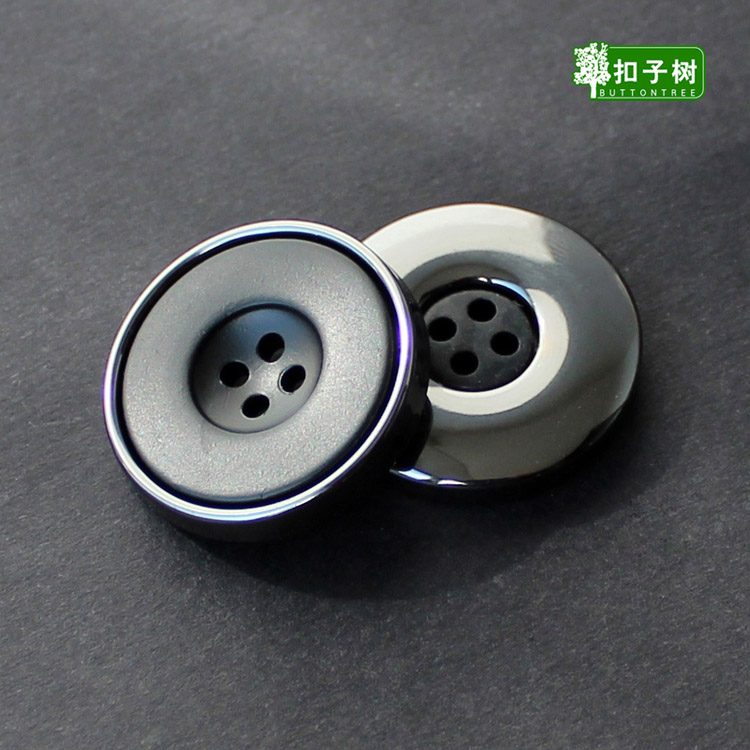 黑色树脂扣男女高档西服外套