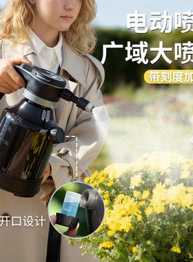 充电式电动喷壶浇花家用小型喷雾器打药消毒喷水壶清洁专用浇水