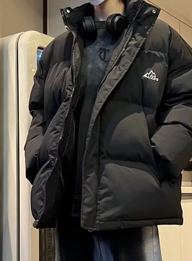 美式潮牌立领棉衣男冬季大码宽松加厚保暖面包服棉袄棉服外套