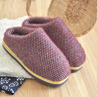 纯手工雪貂绒布棉拖鞋男女秋冬居家毛毛包跟加绒加厚保暖成品鞋