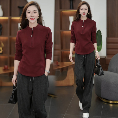 长袖T恤女保暖内搭德绒打底衫