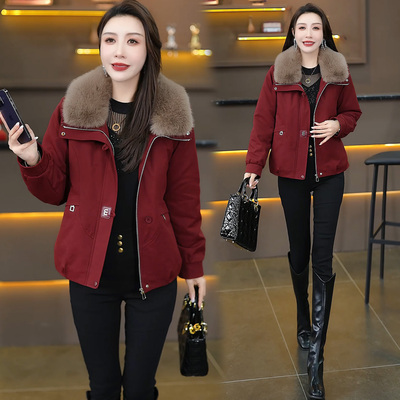 年流行加绒加厚派克棉服时尚大衣