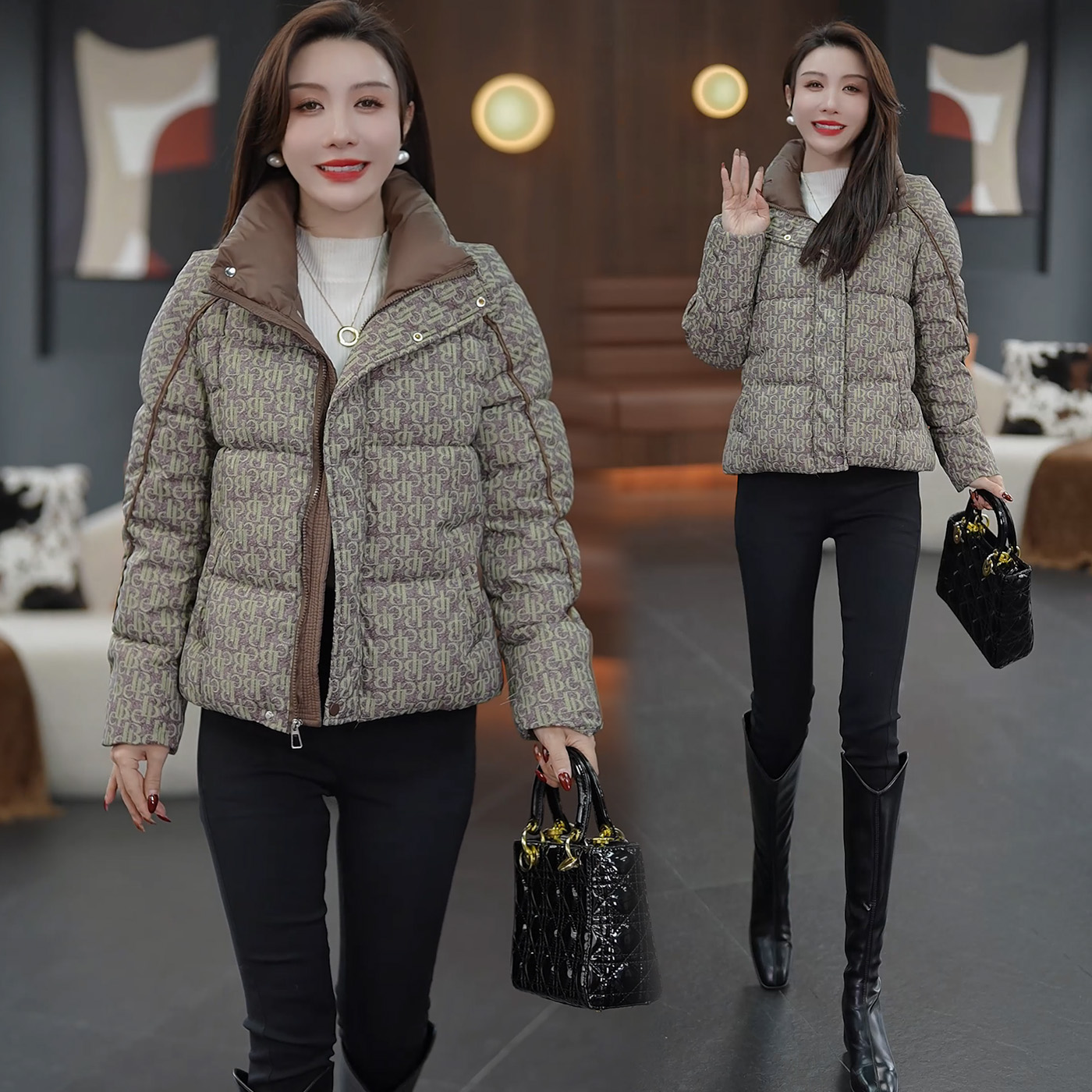 巨好看的冬装厚外套棉衣女