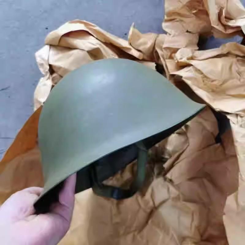 库存老式80钢盔绿色均码