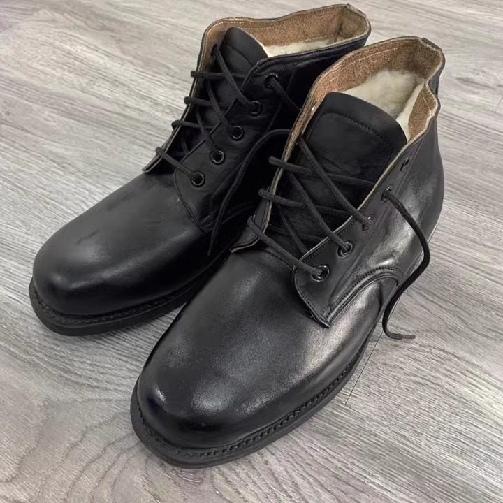 87舰艇羊毛内里皮靴男士头层牛皮膛底库存保暖耐磨高帮老式皮鞋,流行男鞋,马丁靴,淘宝优惠券,粉丝福利购,淘宝优惠卷