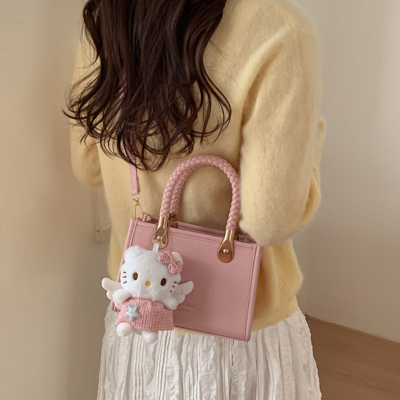 甜美少女粉色包包女2026新款大容量高级感质感斜挎时尚手提小方包,箱包皮具/热销女包/男包,通用款女包,淘宝优惠券,粉丝福利购,淘宝优惠卷