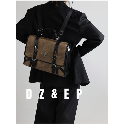 大容量学院风复古辣妹双肩背包