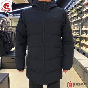 防泼水百搭保暖连帽羽绒外套152347916 安踏羽绒服男2023冬新款