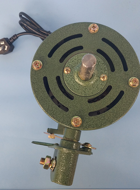 梁田全铜工业扇牛角扇机头650厘商用3档风速FS-65立式壁式墨绿色