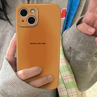 菲林特调晕染英文适用iphone16promax手机壳苹果16新款16pro渐变色15promax高级15pro个性15情侣14软壳13全包