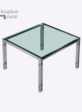 Horst square coffee table北欧经典设计师不锈钢玻璃方形茶几
