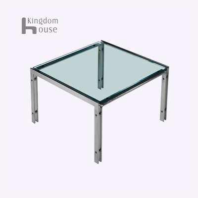 Horst square coffee table北欧经典设计师不锈钢玻璃方形茶几