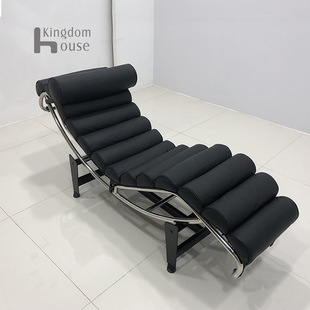 LC4 chaise lounge中世纪柯布西耶真皮午休躺椅北欧休闲躺椅