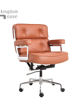 Eames lobby chair中古家用轻奢现代可旋转靠背休闲办公洽谈椅子
