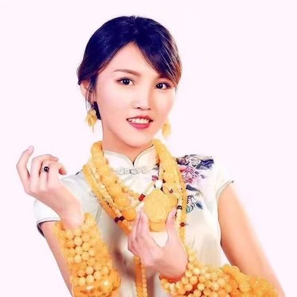 二姐蜜蜡直播间天然琥珀原石订制吊坠散珠手串圆珠108配饰雕刻件