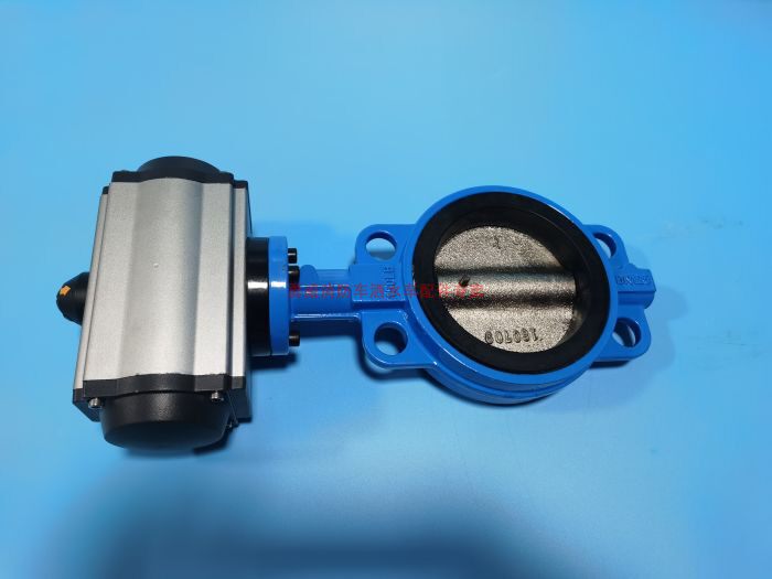 消防车气动蝶阀 自动 电磁阀 不锈钢阀板 304 杨中通发 DN100 125