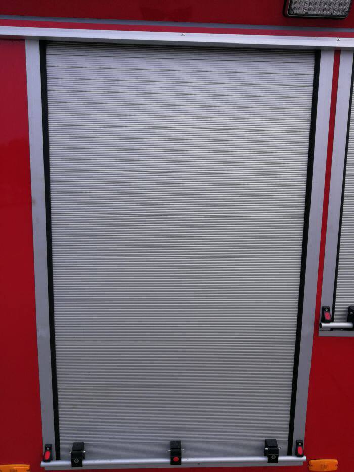 消防车配件器材箱铝合金卷帘门定制应急救援车设备仓车厢卷闸门