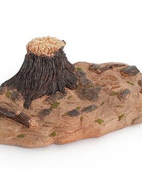 仿真侏罗纪恐龙蛋地台树根树桩地台模型PVC实心模拟场景地台摆件