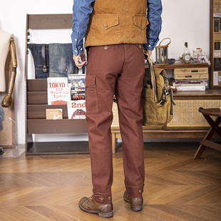 阿凡达工装 复古直筒中高腰休闲裤 裤 飞行员长裤 复刻FW 美式 红风