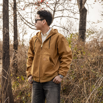 红风版卡哈特美式夹克连帽外套