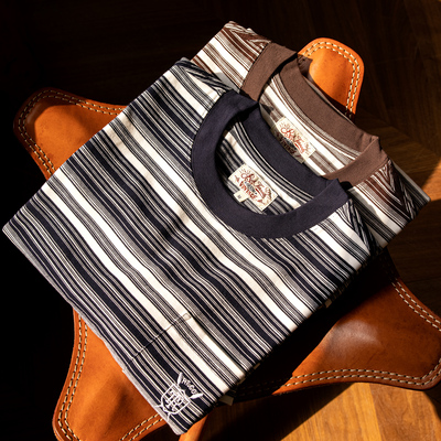 redtornado短袖美式休闲条纹