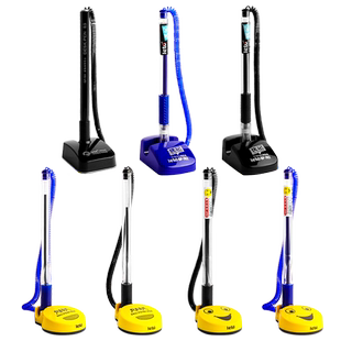 台笔固定签字笔带绳吧台笔银行前台笔中性笔可粘贴碳素笔0.5mm黑色圆珠笔创意笔防丢笔柜台粘桌笔水笔速干