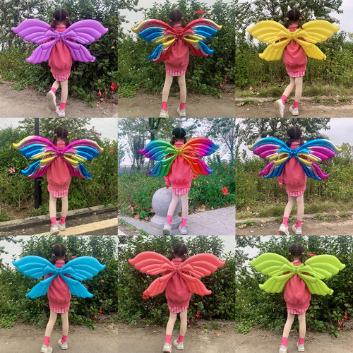 可爱天使蝴蝶翅膀气球儿童背饰