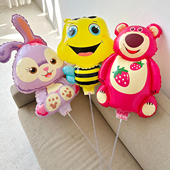 2024龙年新年卡通夹片气球儿童幼儿园充气手持玩具地推小礼品摆摊