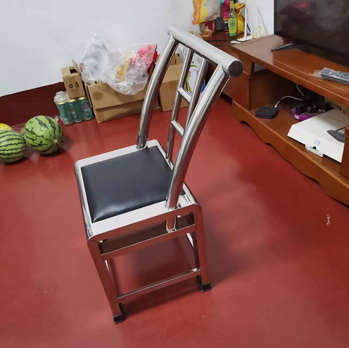 不锈钢凳子老式靠背椅子二月鸟