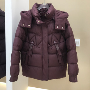 连帽棉服女短款 2025冬季 宽松保暖棉袄时尚 大码 上衣外套 妈妈装 时尚