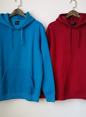 SEANJOHN纯色连帽套头卫衣男女宽松大码OLD SCHOOL嘻哈街舞外套