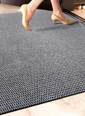 灰色进门地垫玄关门口耐脏地毯门外除尘脚垫入户门吸水防滑门垫