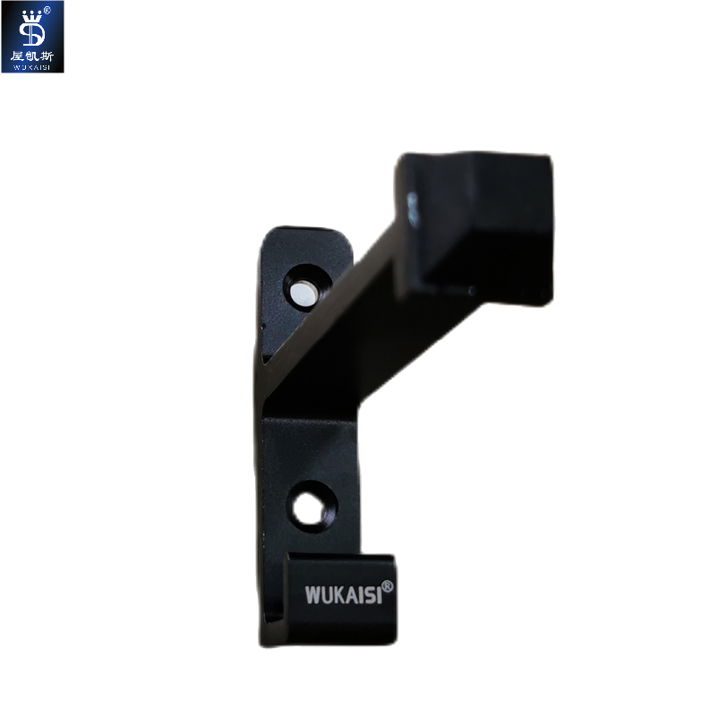 挂衣钩挂钩门碰铝合金全新通用简约单把单孔双孔门顶挂钩防撞墨色